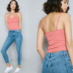 Pink Strappy Cami Top 